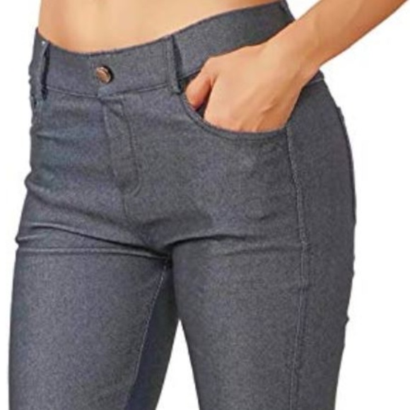 pull up pants jeggings witch real pockets - Picture 3 of 5